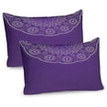 thumbnail image 1 of Ambesonne Purple Mandala Pillow Sham 2 Pack, Doodle Geometric, 30"x20", Violet and Eggshell, 1 of 3