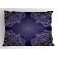 thumbnail image 1 of Ambesonne Purple Mandala Pillow Sham, Floral Lacework, 26" X 20", Purple Grey Pale Mauve, 1 of 2