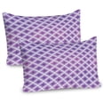 thumbnail image 1 of Ambesonne Purple Pillow Sham 2 Pack, Retro Style Abstract, 36"x20", Violet and White, 1 of 3