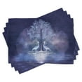 thumbnail image 1 of Ambesonne Purple Place Mats Set of 4, Mythical Dreamy Creature, Standard Size, Purple, 1 of 6