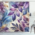 thumbnail image 1 of Ambesonne Purple Shower Curtain, Falling Down Romantic Leaves, 69"Wx75"L, Quartz Lilac Mauve, 1 of 4