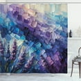 thumbnail image 1 of Ambesonne Purple Shower Curtain, Lavender and Crystal Cave, 69"Wx70"L, Azure Blue Quartz Lilac, 1 of 4