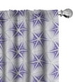 thumbnail image 1 of Ambesonne Purple Stripe Curtains, Hexagonal Grid Print, Pair of 28"x95", Blue Violet White, 1 of 4