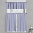thumbnail image 1 of Ambesonne Purple Stripe Valance & Curtain, Chain Lines Vintage, 55"x30", Slate Blue Violet and White, 1 of 7