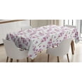 thumbnail image 1 of Ambesonne Purple Tablecloth Rectangular Table Cover, Blooming Flowers Nature, 60"x84", Violet Green, 1 of 4