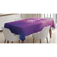 thumbnail image 1 of Ambesonne Purple Tablecloth Rectangular Table Cover, Romantic Paint, 60"x90", Fuchsia Purple, 1 of 4