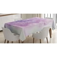 thumbnail image 1 of Ambesonne Purple Tablecloth Rectangular Table Cover, Sakura Tree Springtime, 52"x70", Purple, 1 of 3