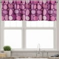 thumbnail image 1 of Ambesonne Purple Valance Pack of 2, Abstract Chaotic Spotted, 54"X12", Multicolor, 1 of 5