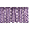 thumbnail image 1 of Ambesonne Purple Window Valance, Geometric Retro Patterns, 42" x 12", Violet Blush, 1 of 3