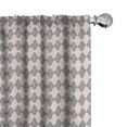 thumbnail image 1 of Ambesonne Quatrefoil 4-Panel Curtains, Creative Eastern Lattice, 56"x63", Pale Rose Dimgray, 1 of 1