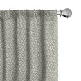 thumbnail image 1 of Ambesonne Quatrefoil Curtains, Edwardian Floral, Pair of 28"x63", Beige Blue Grey, 1 of 5