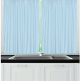thumbnail image 1 of Ambesonne Quatrefoil Kitchen Curtains, Thin Line Tracery, 55"x45", Pale Azure Blue White, 1 of 1