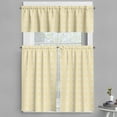 thumbnail image 1 of Ambesonne Quatrefoil Valance & Curtain, Lattice Girih, 55"x45", Mustard Yellow White, 1 of 6