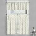 thumbnail image 1 of Ambesonne Quatrefoil Valance & Curtain, Moroccan Style Shape, 55"x45", Yellow and White, 1 of 6