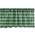 thumbnail image 1 of Ambesonne Quatrefoil Window Valance, Argyle Inspired Grid Ornament with Items in Green Color Palette, Curtain Valance for Kitchen Bedroom Decor with Rod Pocket, 54" X 12", Multicolor, 1 of 2