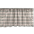 thumbnail image 1 of Ambesonne Quatrefoil Window Valance, Creative Eastern Lattice, 54" X 18", Pale Rose Dimgray, 1 of 3