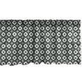 thumbnail image 1 of Ambesonne Quatrefoil Window Valance, Vintage Symmetric Pattern with Classic Motif and Floral Items, Curtain Valance for Kitchen Bedroom Decor with Rod Pocket, 54" X 12", Grey Charcoal Grey, 1 of 2