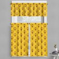 thumbnail image 1 of Ambesonne Queen Bee Valance & Curtain, Geometric Honey Lover, 55"x30", Earth Yellow Seal Brown, 1 of 7