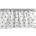 thumbnail image 1 of Ambesonne Queen Bee Window Valance, Flying Insects Pattern, 54" X 18", Earth Yellow Grey, 1 of 3