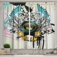 thumbnail image 1 of Ambesonne Queen Kitchen Curtains, Arms Shield Design, 55"x39", Multicolor, 1 of 3