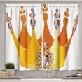 thumbnail image 1 of Ambesonne Queen Kitchen Curtains, Cartoon Cartoon Crown, 55"x39", Multicolor, 1 of 3