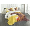 thumbnail image 1 of Ambesonne Queen Quilted Bedspread Set 3 Pcs, Woman, Queen Size, Dark Mauve Burgundy, 1 of 5