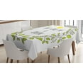 thumbnail image 1 of Ambesonne Queen Tablecloth Rectangular Table Cover, Green Wreath Words Crown, 60"x84", Grey Apple Green, 1 of 4