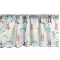 thumbnail image 1 of Ambesonne Rabbit Window Valance, Bunnies Doing Yoga Poses, 54" X 18", Multicolor, 1 of 2