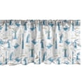 thumbnail image 1 of Ambesonne Rabbit Window Valance, Cartoon Bunny and Carrot, 54" X 18", Orange Blue and Green, 1 of 2