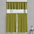 thumbnail image 1 of Ambesonne Rain Valance & Curtain, Bumble Bee Honeycomb Ogee, 55"x30", Yellow Black and White, 1 of 7