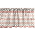 thumbnail image 1 of Ambesonne Rain Window Valance, Grape Inspired Drops, 54" X 12", Pink White and Amber, 1 of 3
