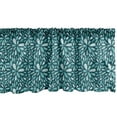 thumbnail image 1 of Ambesonne Rain Window Valance, Messy Dahlia Flower Petal, 54" X 18", Pale Blue Turquoise, 1 of 3