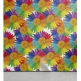 thumbnail image 1 of Ambesonne Rainbow Flowers Peel & Stick Wallpaper for Home, Colorful Gerbera, 13"x72", Earth Yellow and Multicolor, 1 of 6