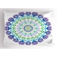 thumbnail image 1 of Ambesonne Rainbow Mandala Pillow Sham, Boho Rosette, 36" X 20", Multicolor, 1 of 2