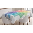 thumbnail image 1 of Ambesonne Rainbow Mandala Tablecloth Rectangular Table Cover, Rainbow Tones Petal, 60"x90", Multicolor, 1 of 4