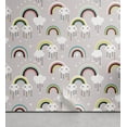 thumbnail image 1 of Ambesonne Rainbow Peel & Stick Wallpaper for Home, Surreal Clouds Rainbow Star, 13"x36", Multicolor, 1 of 6