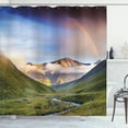 thumbnail image 1 of Ambesonne Rainbow Shower Curtain, Meadow Riverbed Mist, 69"Wx84"L, Multicolor, 1 of 5