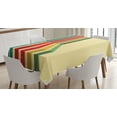 thumbnail image 1 of Ambesonne Rainbow Tablecloth Rectangular Table Cover, Vintage Colorful Strips, 52"x70", Multicolor, 1 of 4
