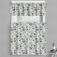 thumbnail image 1 of Ambesonne Rainbow Valance & Curtain, Flowers Leaves Ice Cream, 55"x24", Dark Slate Blue and Grey, 1 of 1