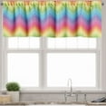 thumbnail image 1 of Ambesonne Rainbow Valance Pack of 2, Colorful Vivid Chevron, 54"X12", Multicolor, 1 of 5