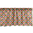 thumbnail image 1 of Ambesonne Rainbow Window Valance, Scale Rounds and Hearts, 54" X 18", Vermilion Multicolor, 1 of 3