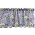 thumbnail image 1 of Ambesonne Rainbow Window Valance, Unicorns Flying in Sky, 54" X 12", Mustard Lavender Blue, 1 of 2