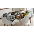 thumbnail image 1 of Ambesonne Rasta Tablecloth Rectangular Table Cover, Rasta Man Sketch Portrait, 52"x70", Multicolor, 1 of 4