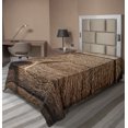 thumbnail image 1 of Ambesonne Reindeer Flat Sheet, Wooden Deer Rustic Antler, TwinXL Size, Umber Cocoa and Black, 1 of 1
