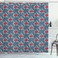 thumbnail image 1 of Ambesonne Renaissance Shower Curtain, Rococo Antique Growth, 69"Wx70"L, Dark Blue Vermilion, 1 of 3