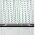 thumbnail image 1 of Ambesonne Reptile Kitchen Curtains, Watercolor Chameleon, 55"x39", Multicolor, 1 of 3