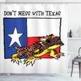 thumbnail image 1 of Ambesonne Reptile Shower Curtain, American Texas City, 69"Wx70"L, Multicolor, 1 of 4