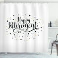 thumbnail image 1 of Ambesonne Retirement Shower Curtain, Hand-Written Phrase, 69"Wx75"L, Earth Yellow White, 1 of 3