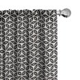 thumbnail image 1 of Ambesonne Retro 4-Panel Curtains, Extraordinary Symmetric, 56"x95", Eggshell Dark Taupe Grey, 1 of 4