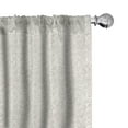 thumbnail image 1 of Ambesonne Retro 4-Panel Curtains, Monochrome Simplified Floral, 56"x84", Dark Eggshell White, 1 of 4